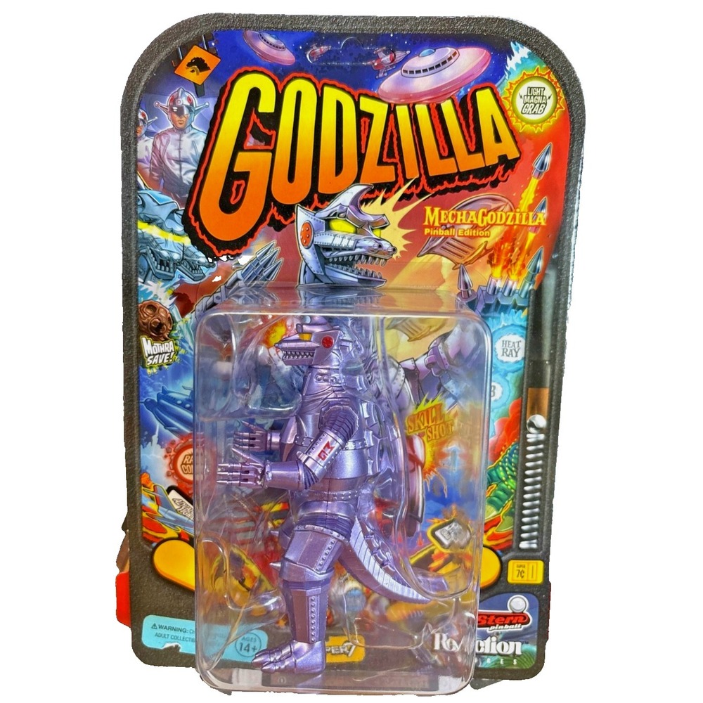 SUPER7 Stern Pinball Reaction GODZILLA and MECHAGODZILLA Pinball Edition